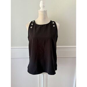 The Limited Black Grommet Detail Tank Top Size M